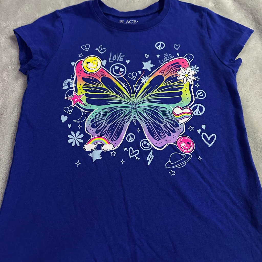 Girls The Children's Place Butterfly T-Shirt-7/8